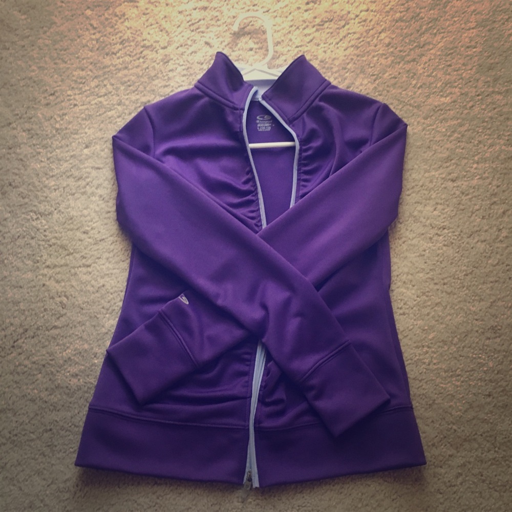 Champion purple jacket/ thumb holes
